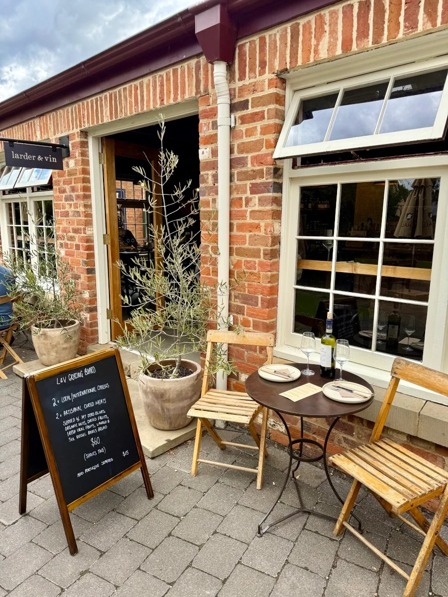 French Consul recommends Larder & Vin wine bar Richmond Tasmania