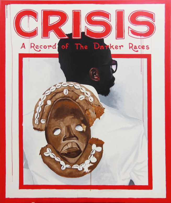 Corps perdu, l'âme se retrouve. Acrylic on canvas. 70x58 in. 2012. Fahamu Pecou