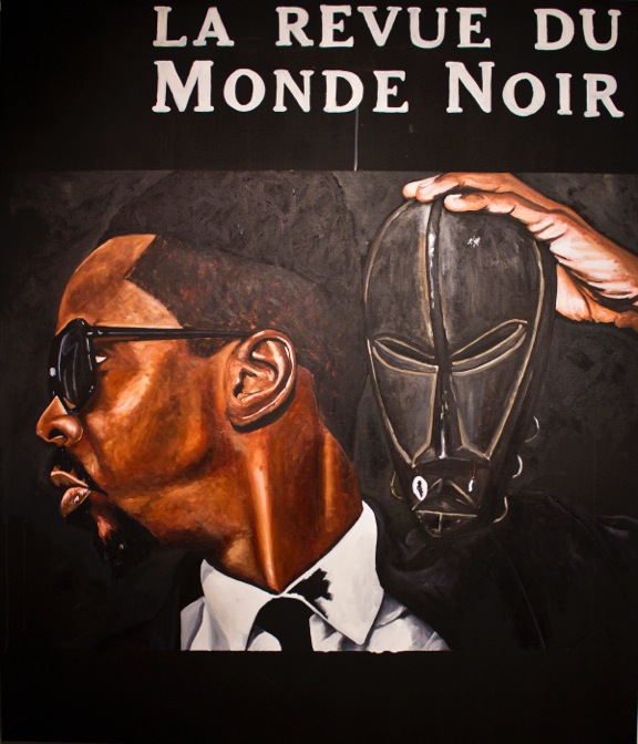 A.W.N. (Artists With Negritude). Acrylic on canvas. 70x48in. 2012. Fahamu Pecou