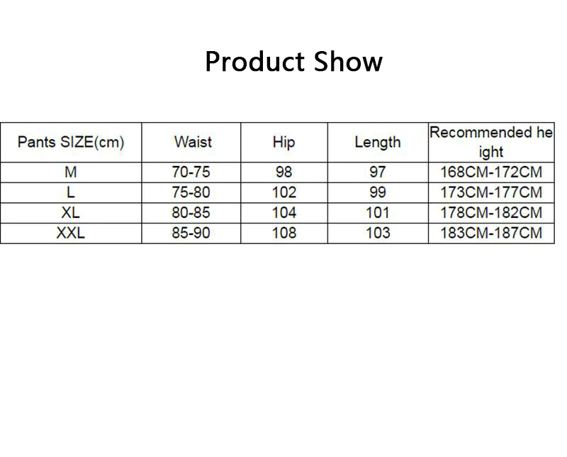 Joggers sizes at freshbomb.com