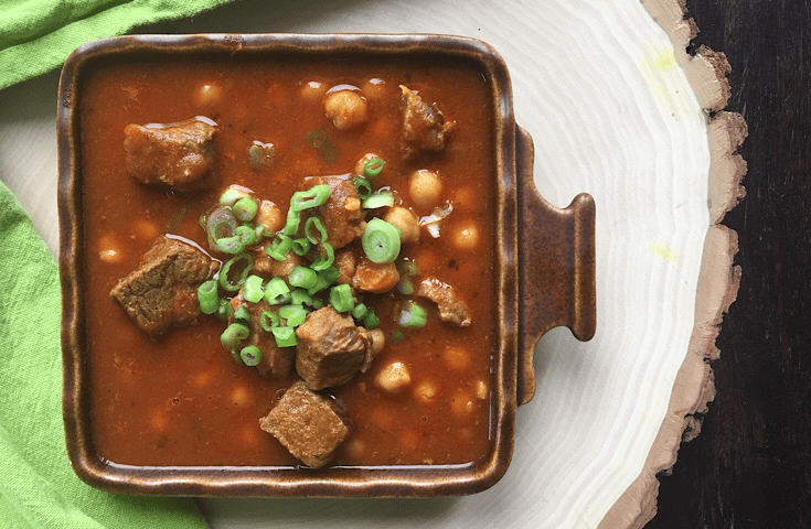 Beef & Chickpea Stew with Fresh Bouillon