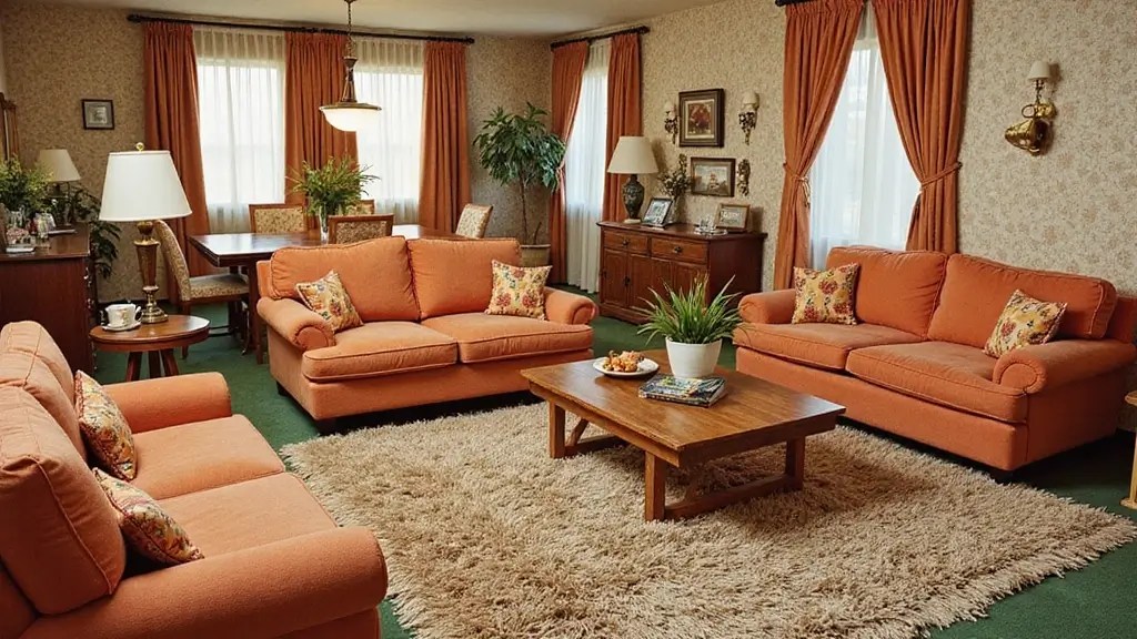 15 Groovy 1970s Living Room Decor Ideas That'll Make You Feel Like You're in a Time Machine!