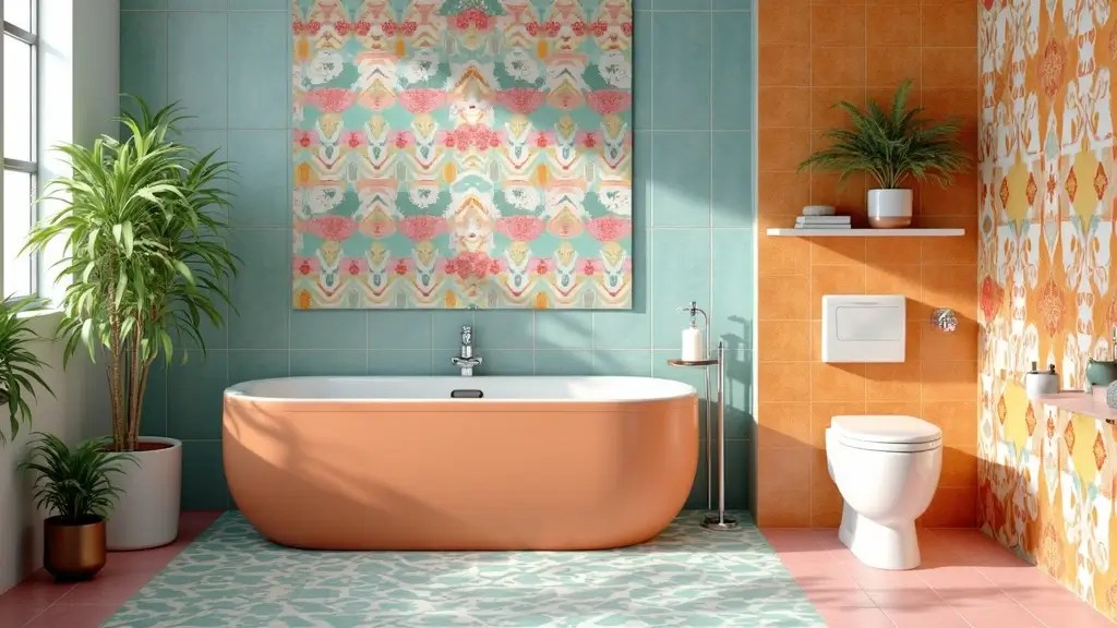 15 Vibrant Bathroom Tile Ideas That'll Make You Fall in Love with Your Space!