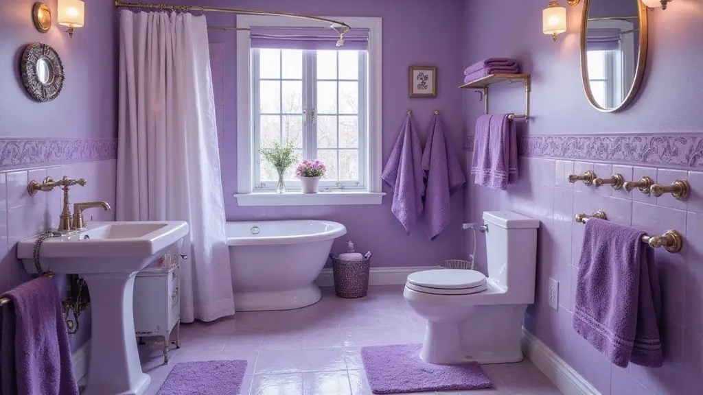 21 Purple Bathroom Inspirations That Will Make Your Space Pop (Don't Miss #9!)