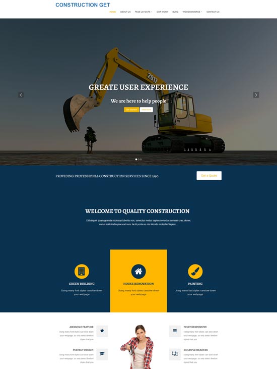 Axial construct is is an elementor template kit for quickly and easily creating a full wordpress website for your architecture, construction or design business. 15+ Free Construction WordPress Themes 2021 - freshDesignweb