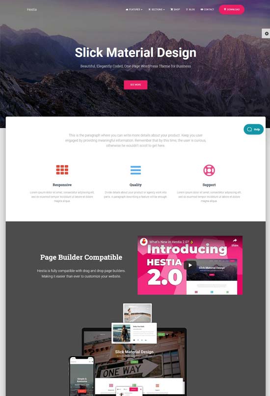 40 Best Free One Page Wordpress Themes 2020 Freshdesignweb