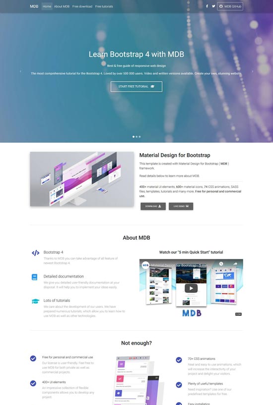 80 Best Free Bootstrap Templates For Modern Website 2020 Freshdesignweb