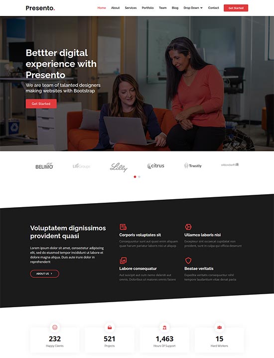 80 Best Free Bootstrap Templates For Modern Website 2020 Freshdesignweb