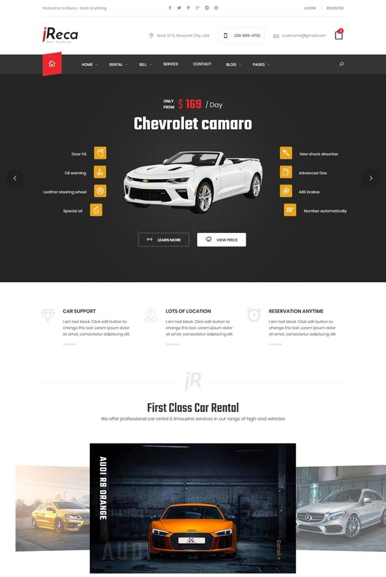 Skt autocar is a free car rental wordpress theme · it is fully responsive and mobile friendly · theme check passed · secured coding as per wordpress codex . Best Car Rental & Taxi WordPress Themes 2021 - freshDesignweb