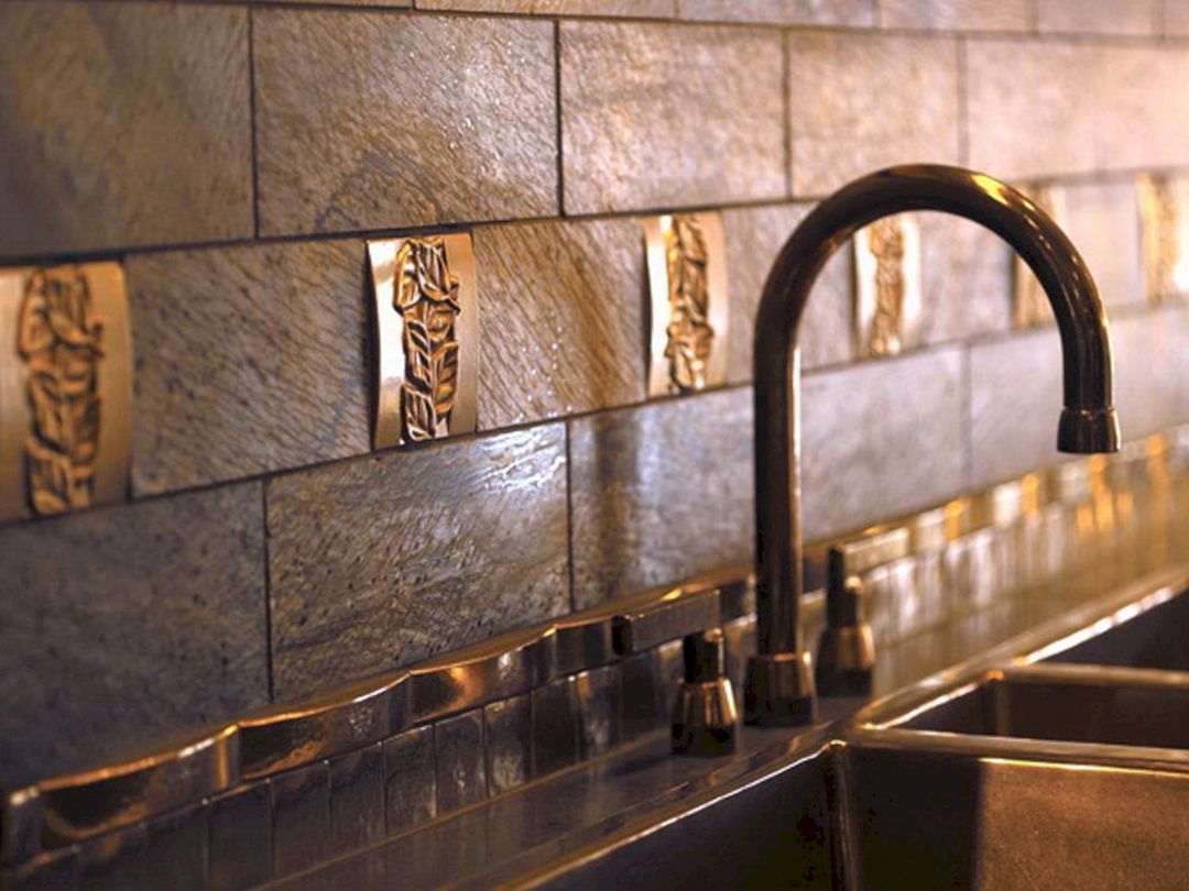 Kitchen Backsplash Tile Copper