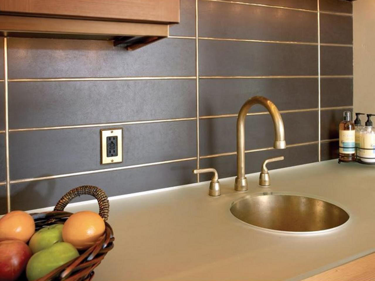 Metal Kitchen Backsplash