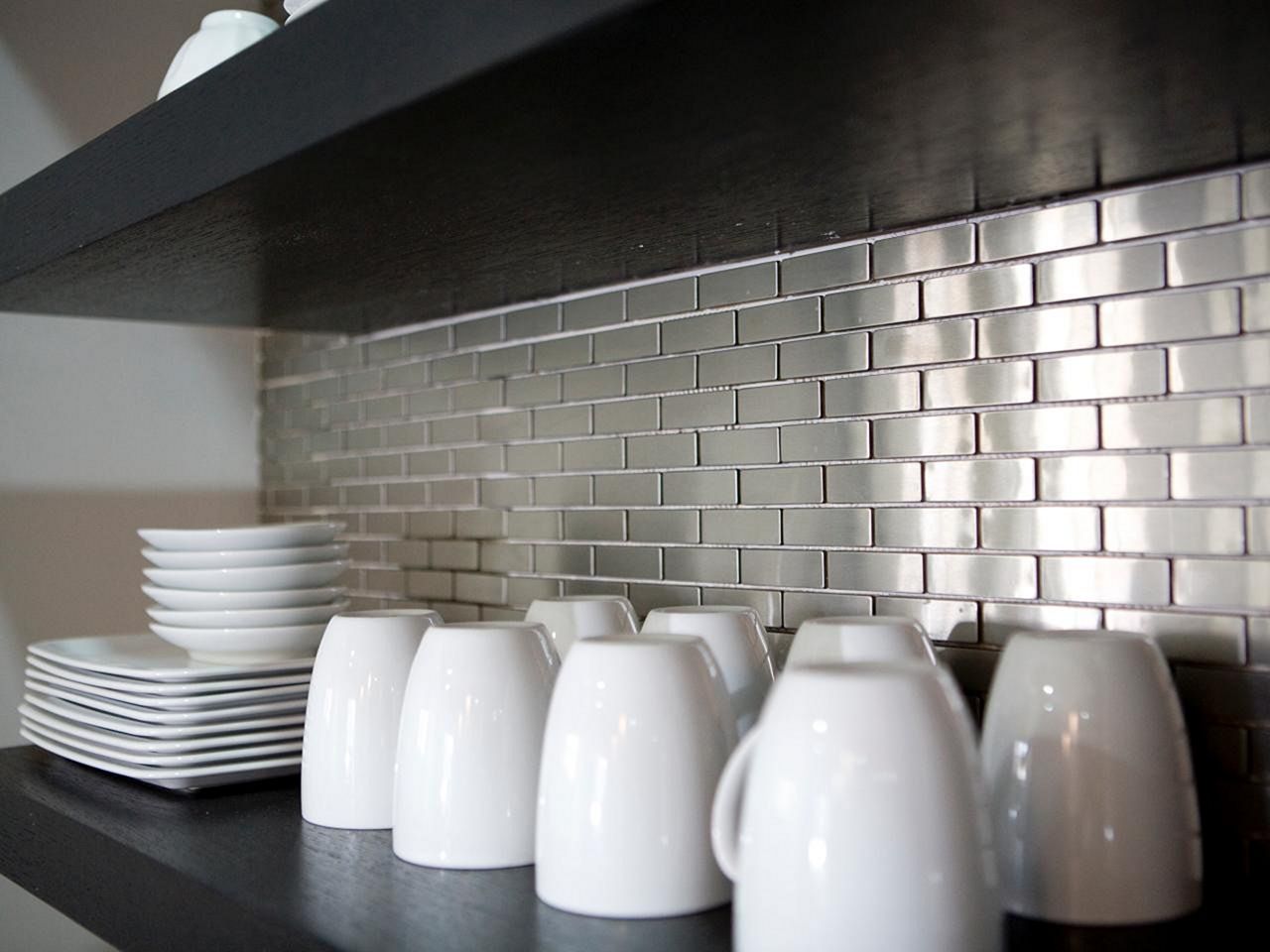 Stainless Steel Kitchen Backsplashes
