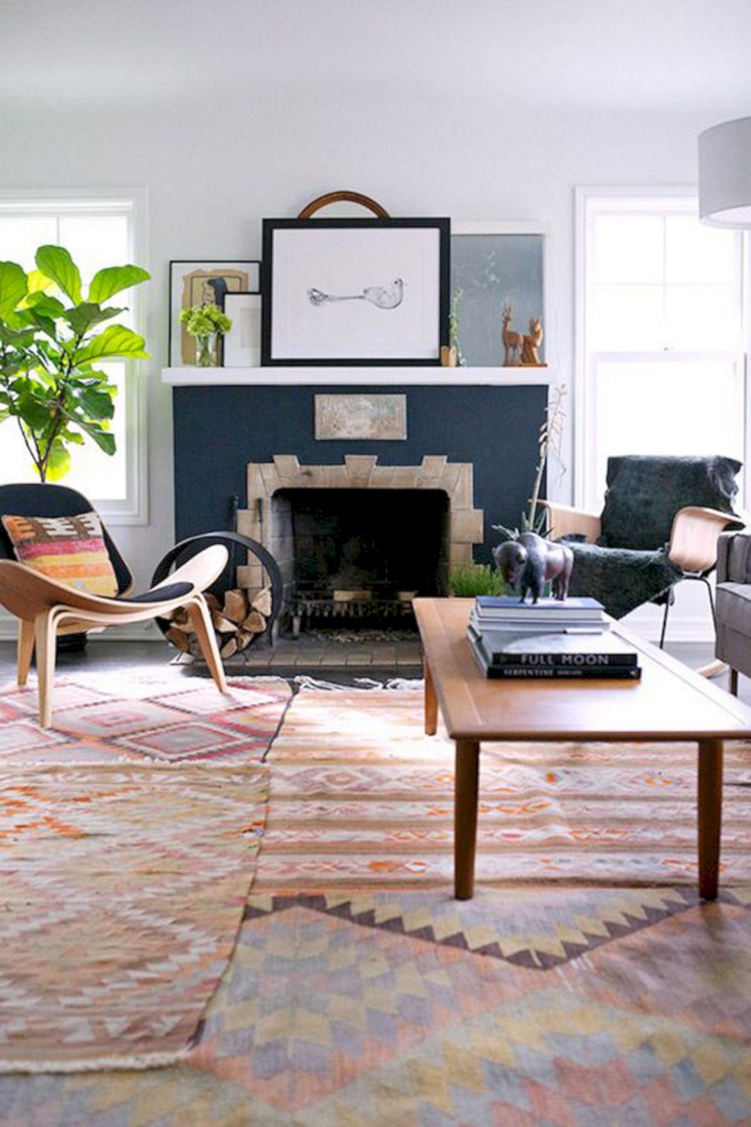 Living Room Rug Layering 16