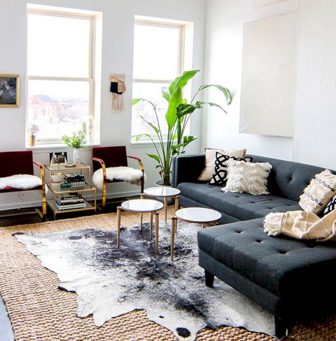 Living Room Rug Layering 17
