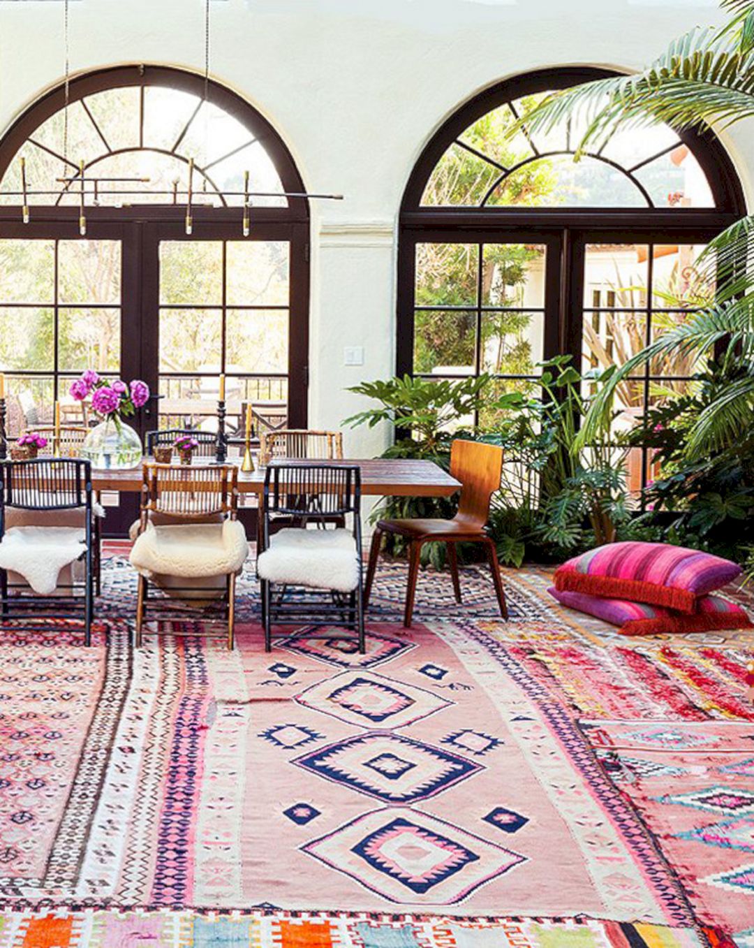 Living Room Rug Layering 9