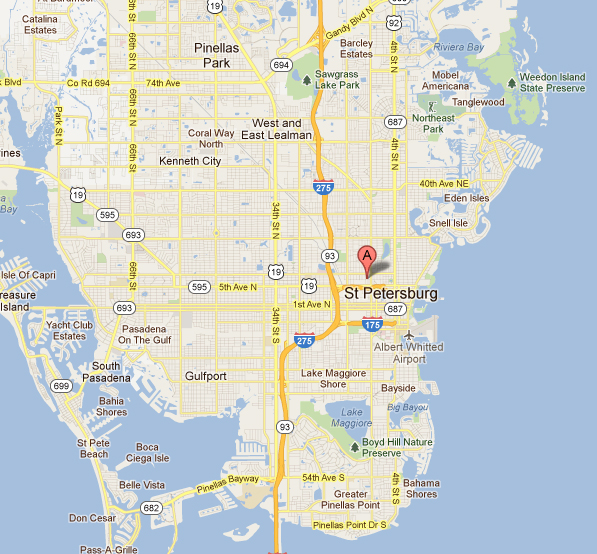 Florida Map St Petersburg Map 
