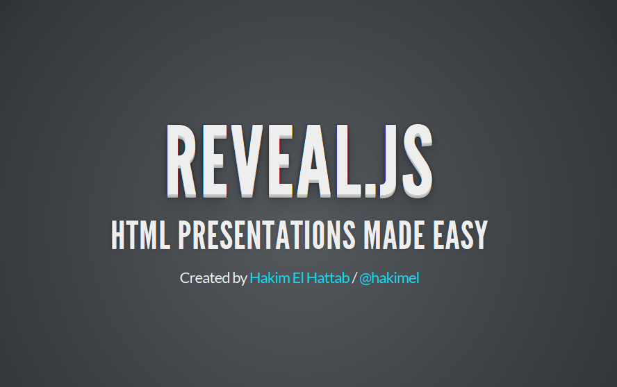 Reveal.js Framework For HTML Presentations Fribly