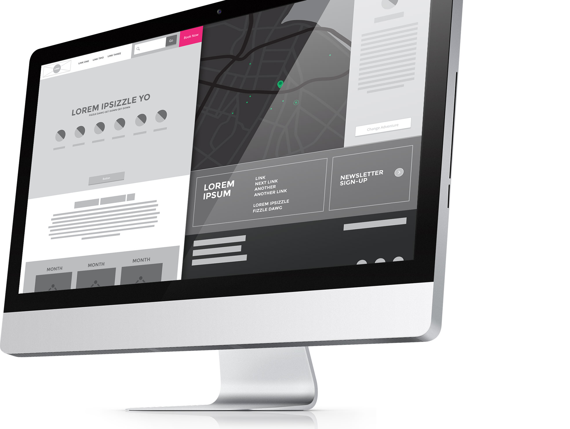 Wireframe UI Kit Fribly