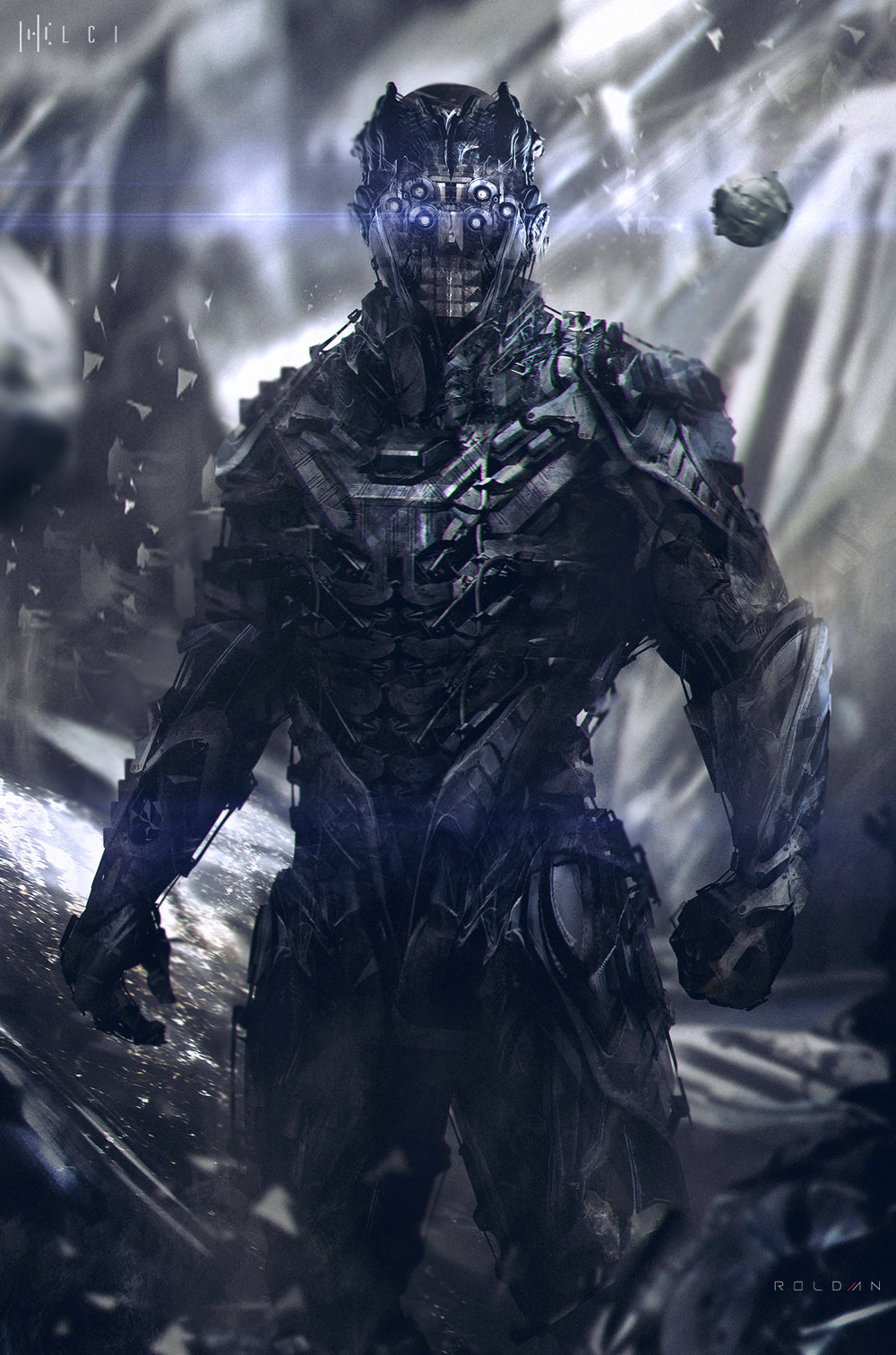 Space Soldier Digital Art Fribly