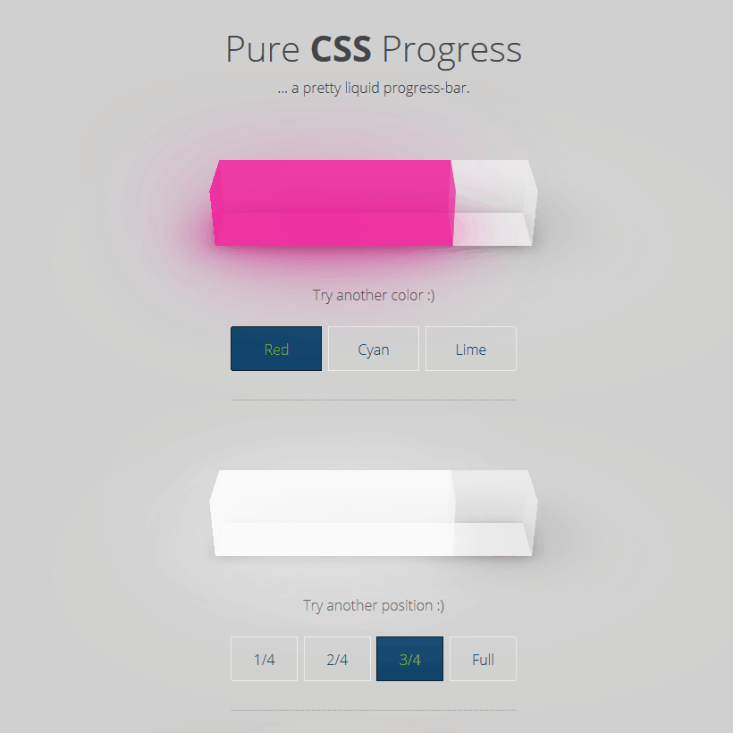Pure CSS Progress Coding Fribly