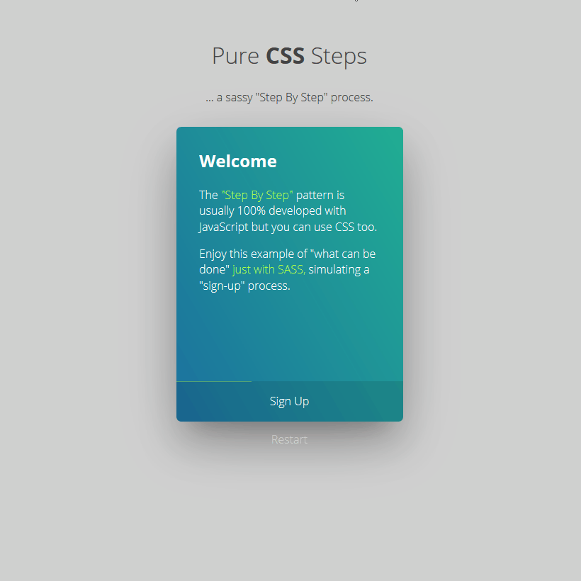 Pure CSS Steps - - Fribly