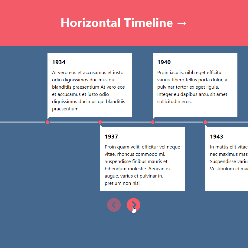 Building a Horizontal Timeline With CSS and JavaScript - Coding - Fribly