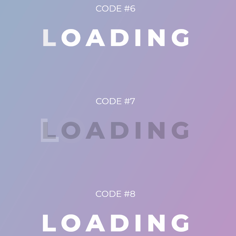 8 Amazing Pure CSS Text Loading Effects - Coding - Fribly