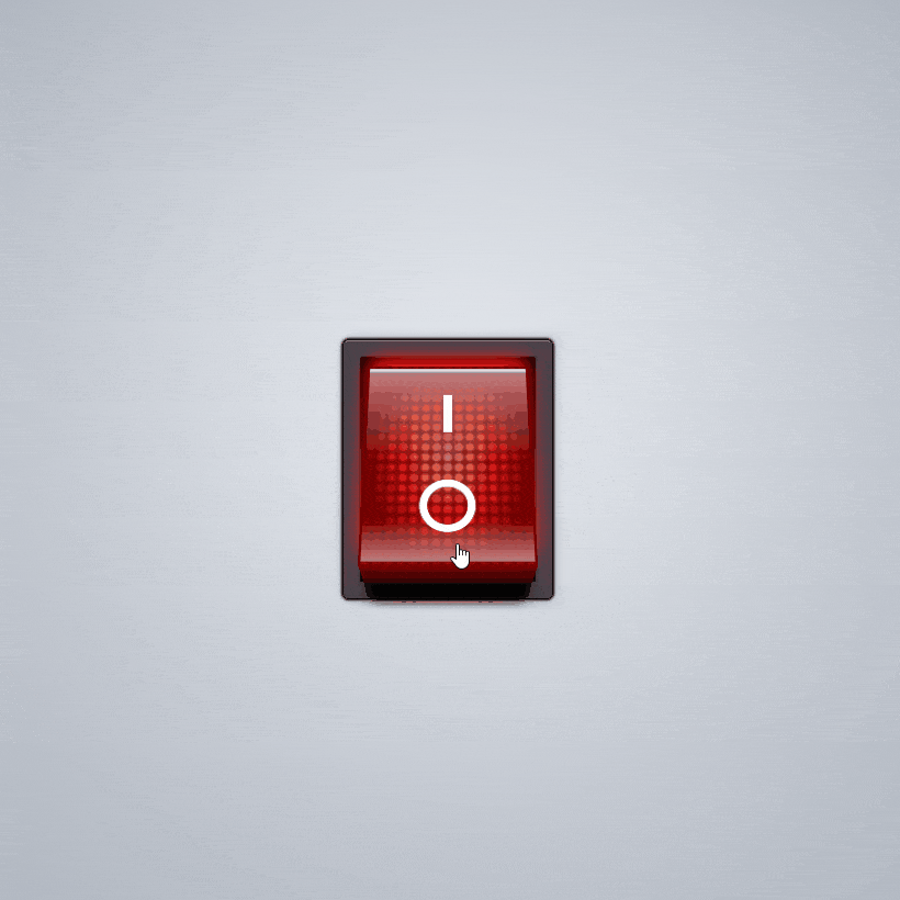 Realistic Red Switch in Pure CSS Coding Fribly