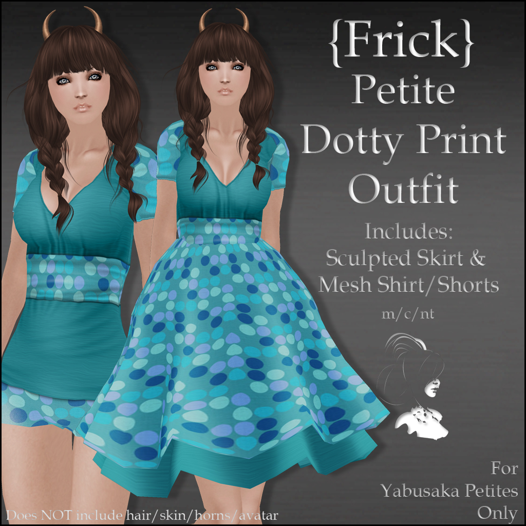 {Frick} Petite Dotty Print Outfit