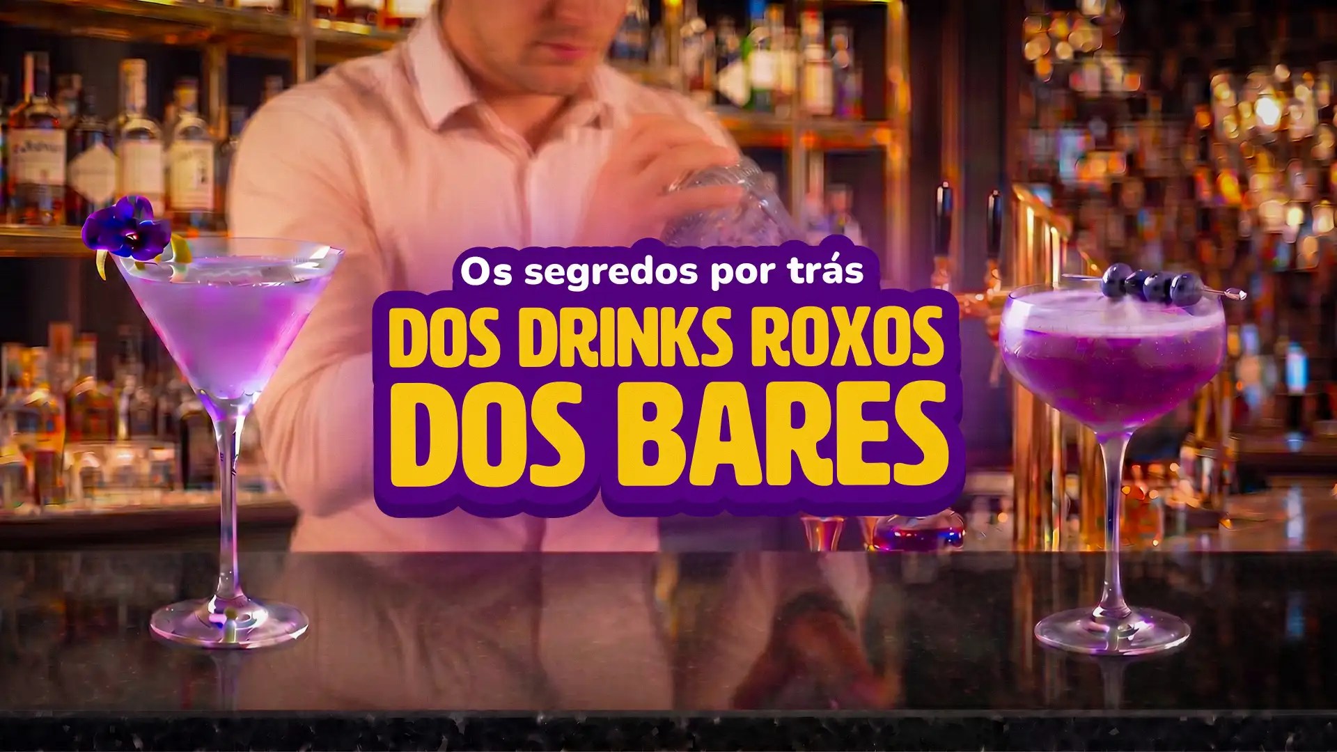 Receitas de drinks roxos pra você fazer em casa