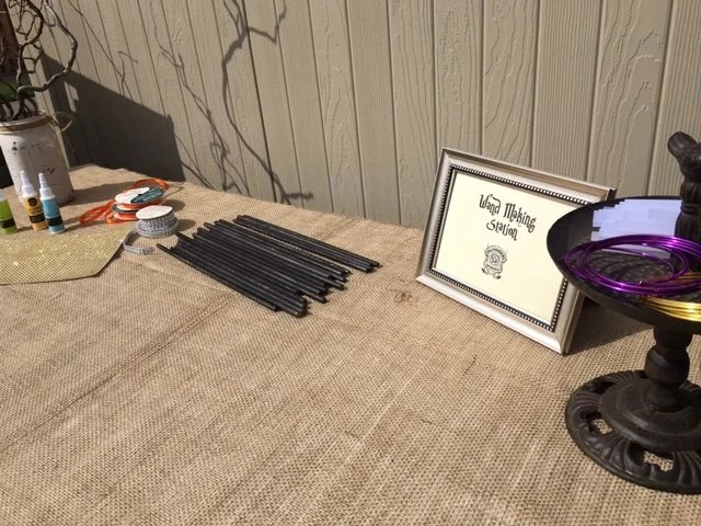Wand Making Station. Photo Credit: J.H. Winter
