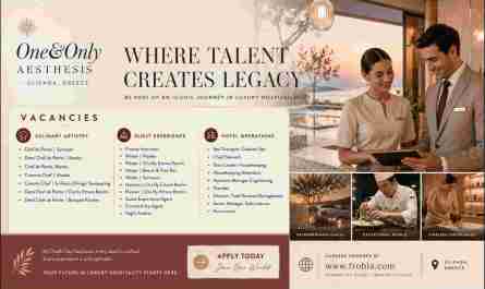 Luxury Resort Jobs at One and Only Aesthesis Greece