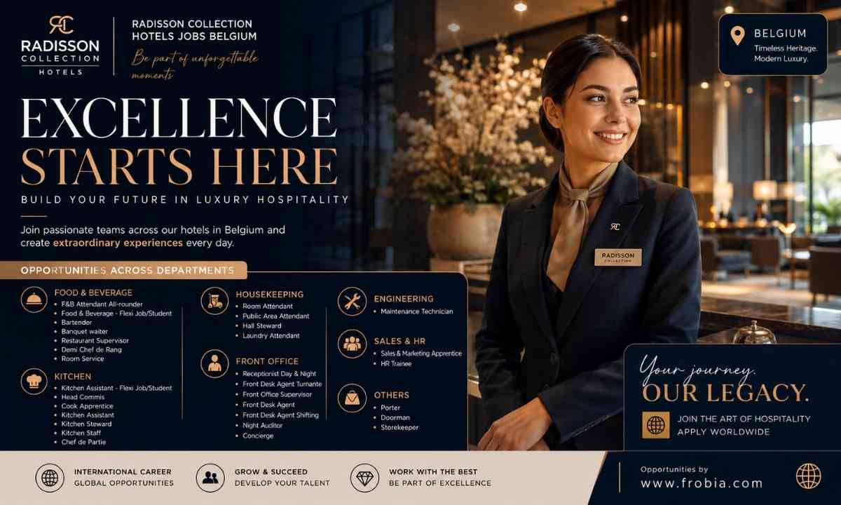 Explore Open Positions At Radisson Collection Hotels Jobs Belgium