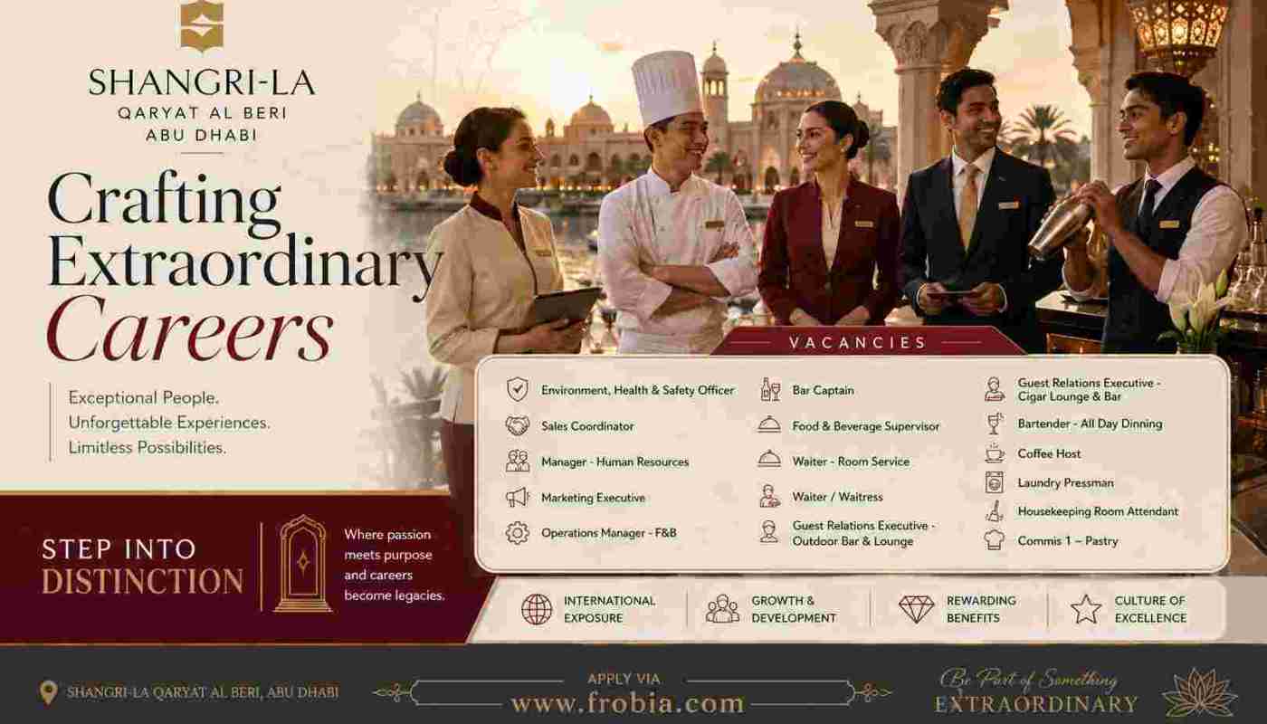 Shangri La Qaryat Al Beri Abu Dhabi Hotel Jobs Exceptional World Class Positions