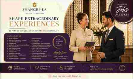 Shangri-La Hotels Careers and Jobs in UAE and KSA