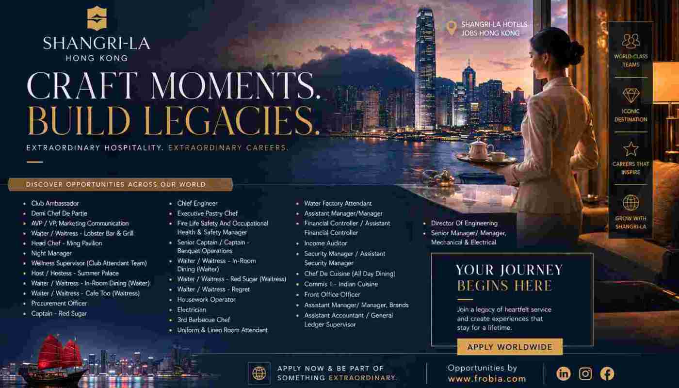 Shangri La Hotels Exciting Jobs Hong Kong
