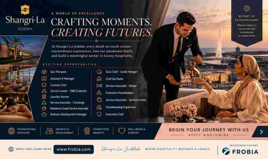 Find Fast Hiring Openings through Shangri La Jeddah Hotel Jobs