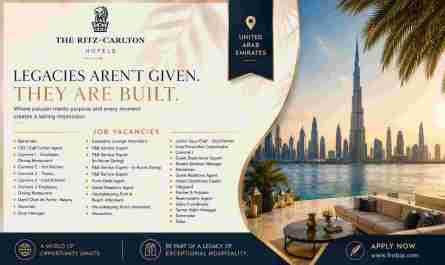 The Ritz Carlton Hotels Exciting Jobs United Arab Emirates