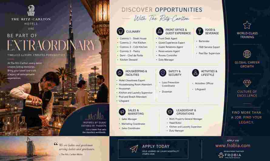 The Ritz-Carlton Hotels Jobs UAE