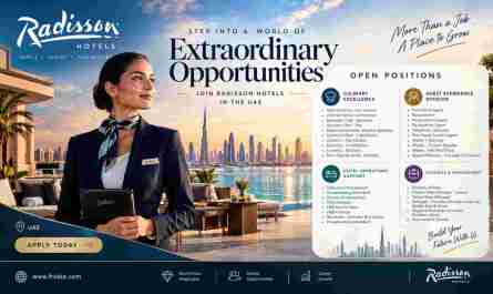 Discover Premier Hotel Openings With Radisson Hotels Jobs UAE