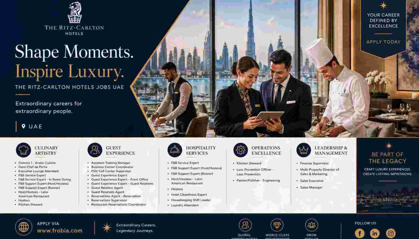 The Ritz-Carlton Hotels UAE Career Opportunities