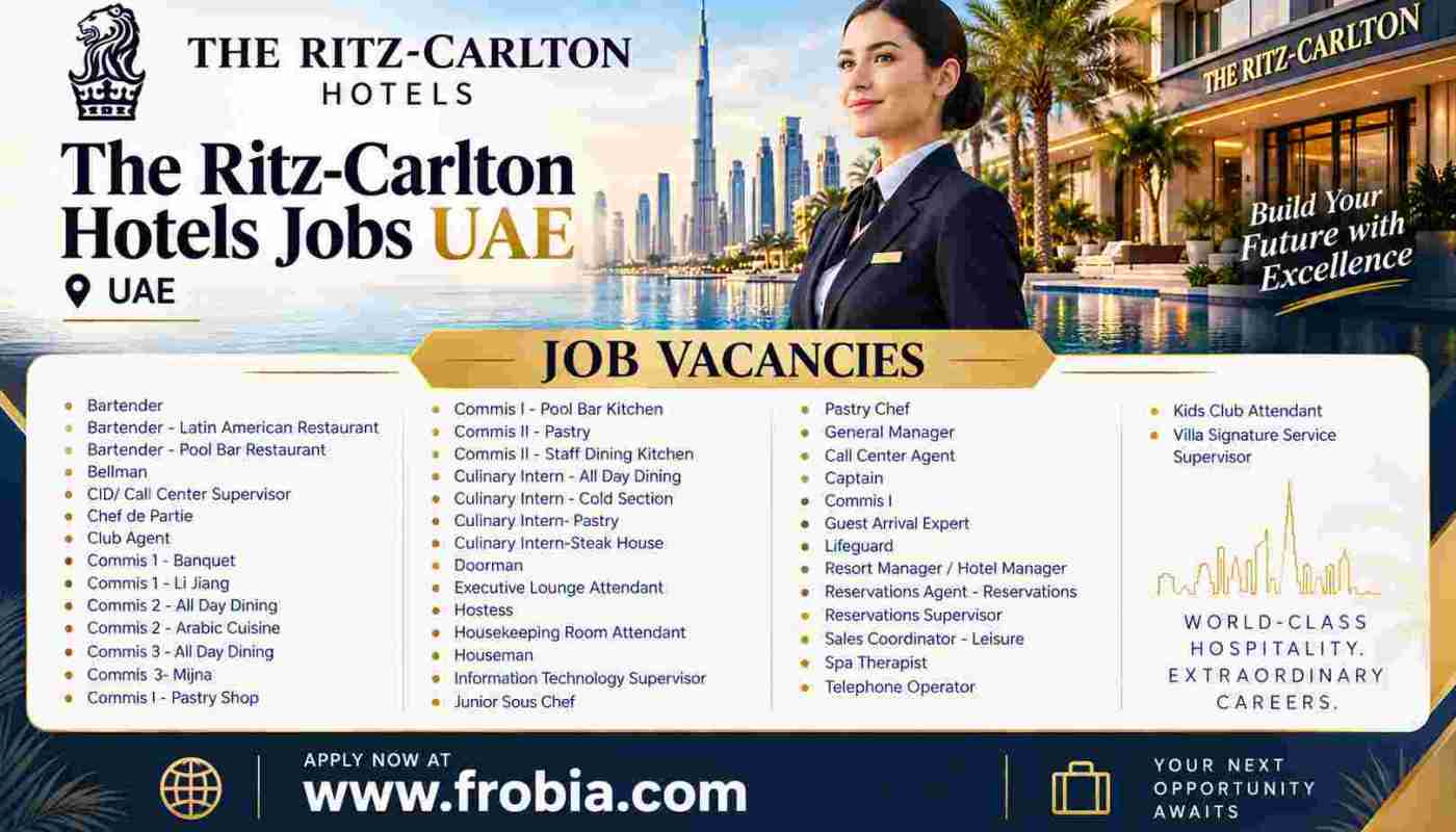 Discover Prestigious High Paying The Ritz-Carlton Hotels Jobs UAE