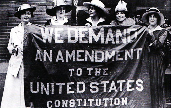 We demand an amendment to the United States Constitution - suffragists