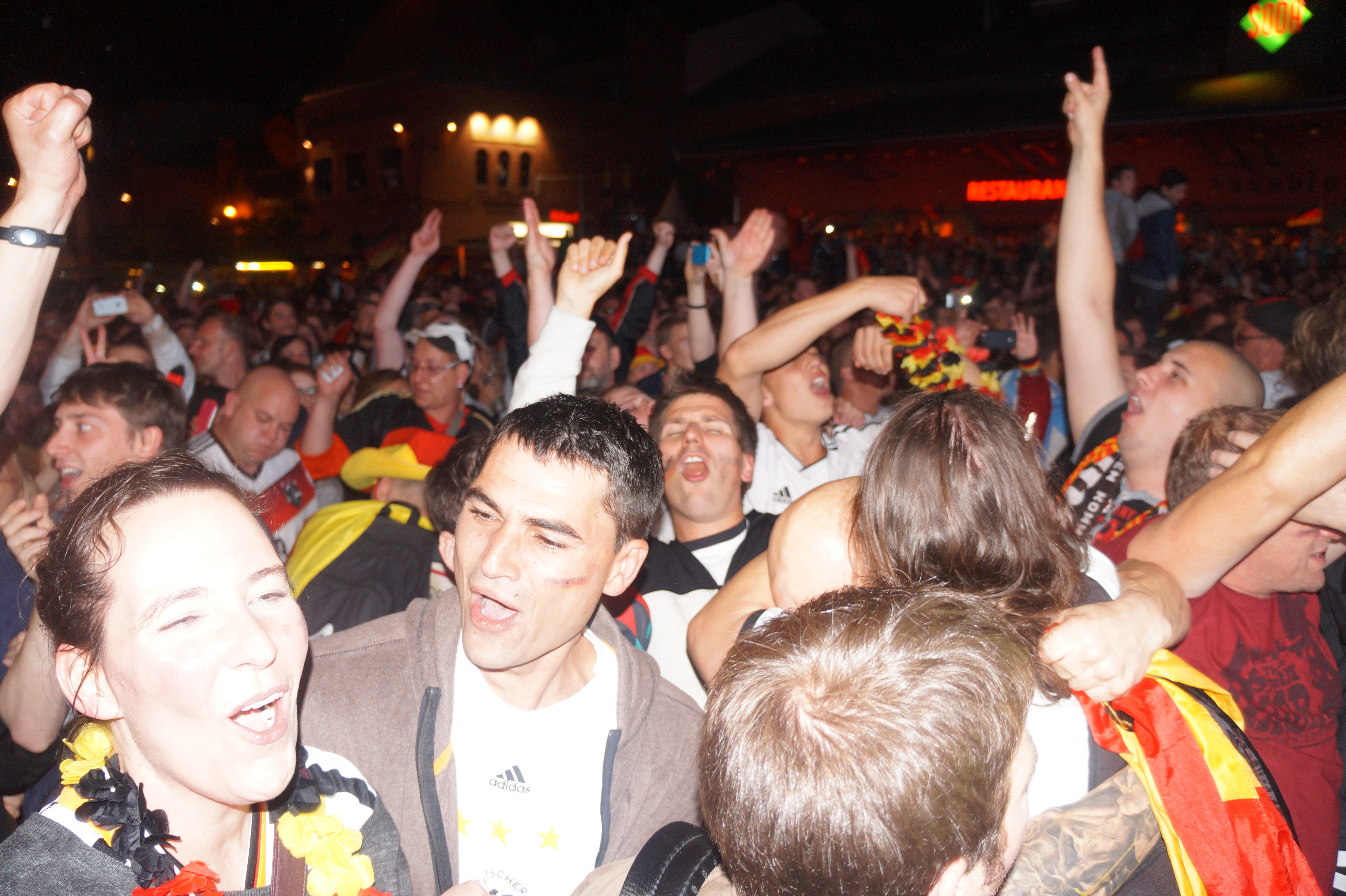 Argentina vs Germany fans