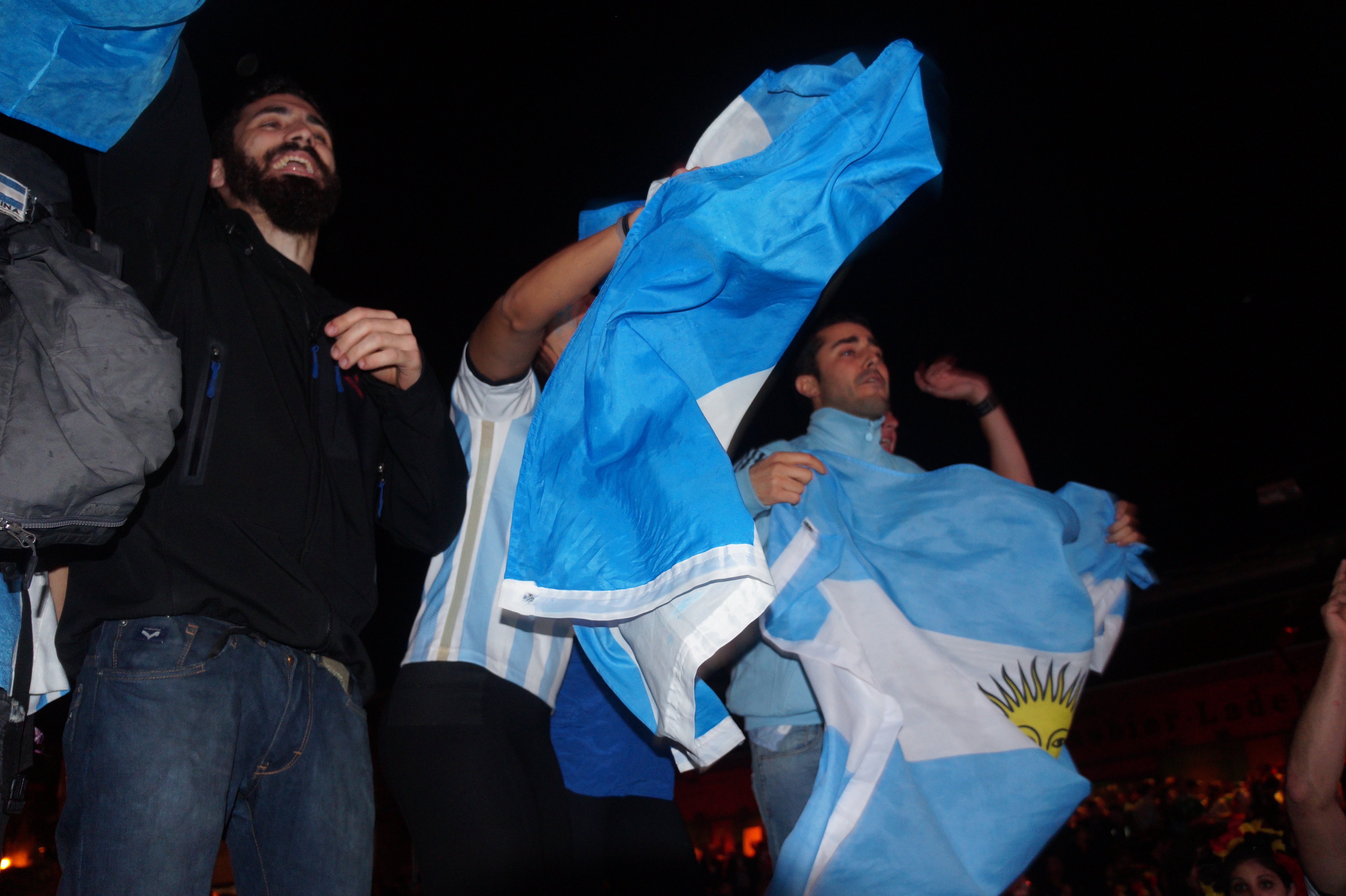 Argentina vs Germany fans