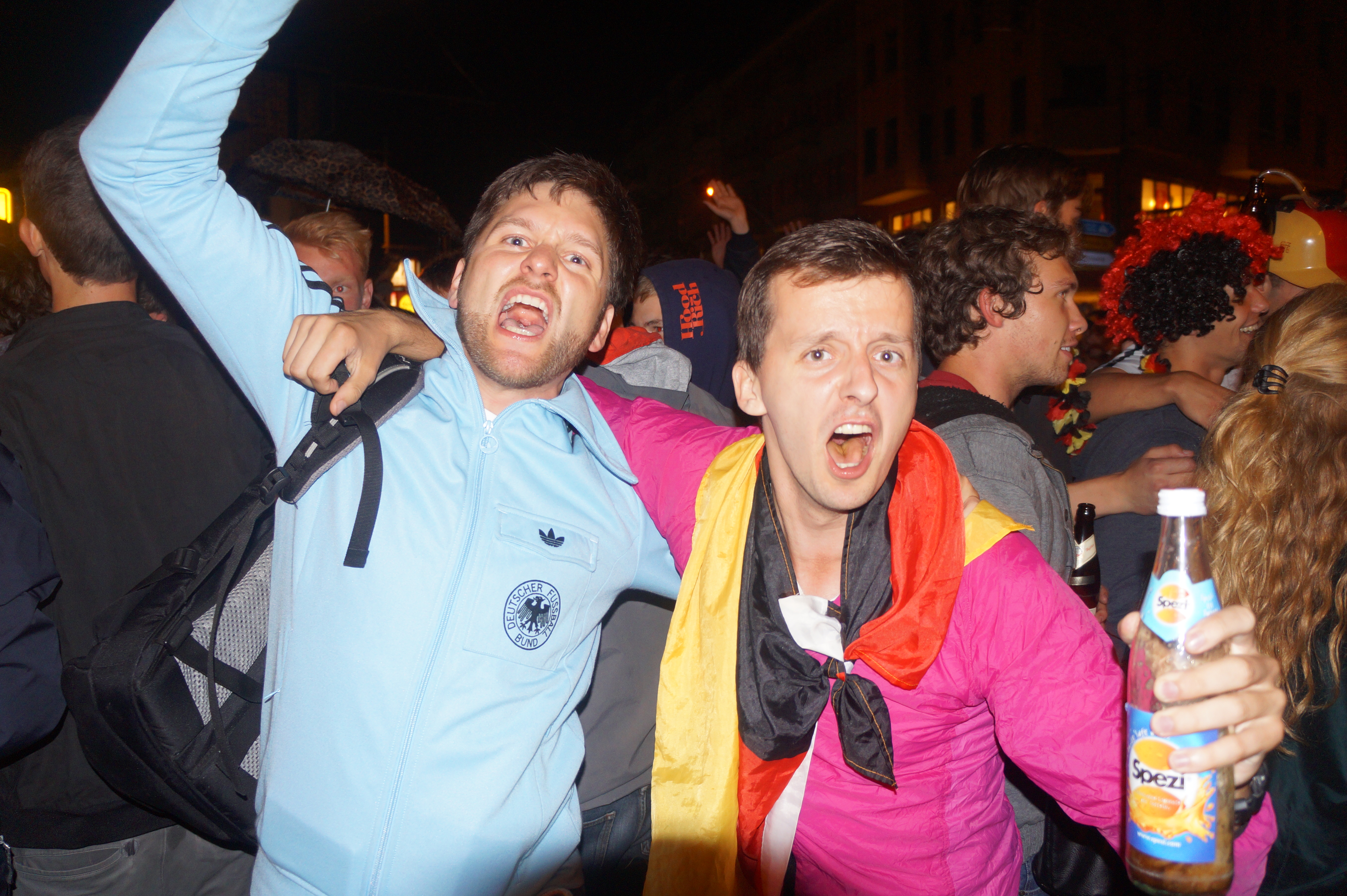 Argentina vs Germany fans