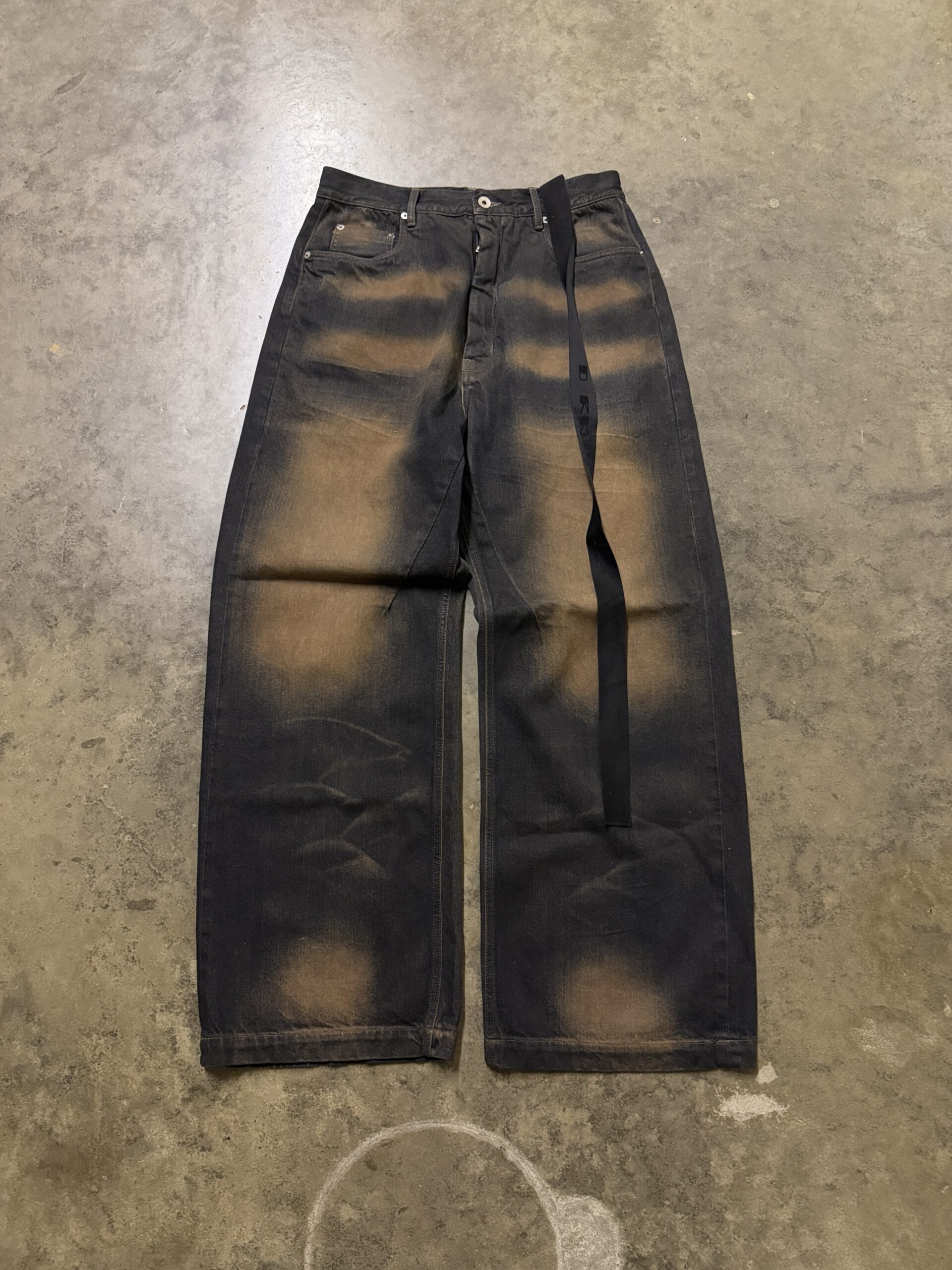 Rick Owens FW23 'Luxor' Mudwash Geth Baggy Jeans