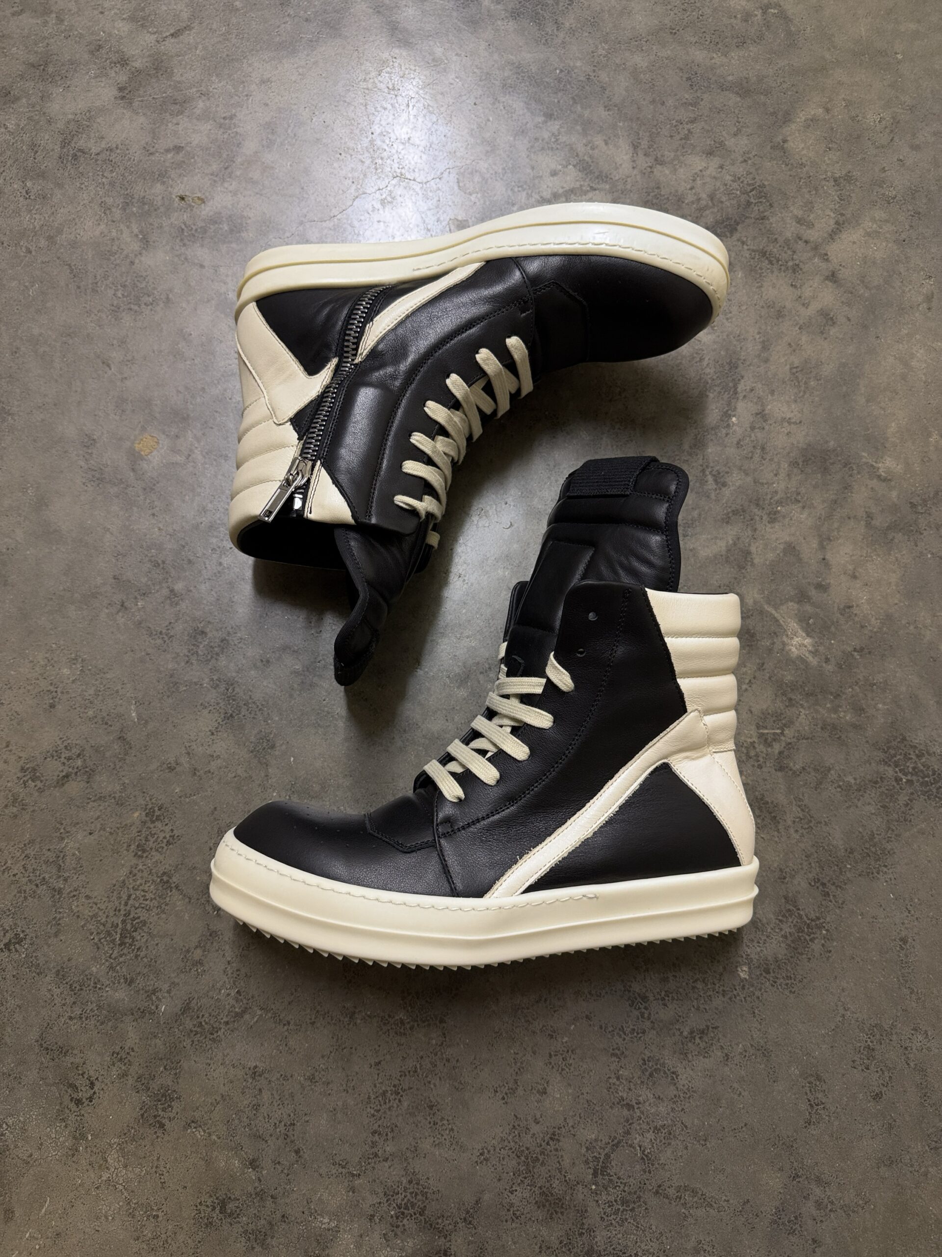 Rick Owens FW25 'Concordians' Leather Geobaskets