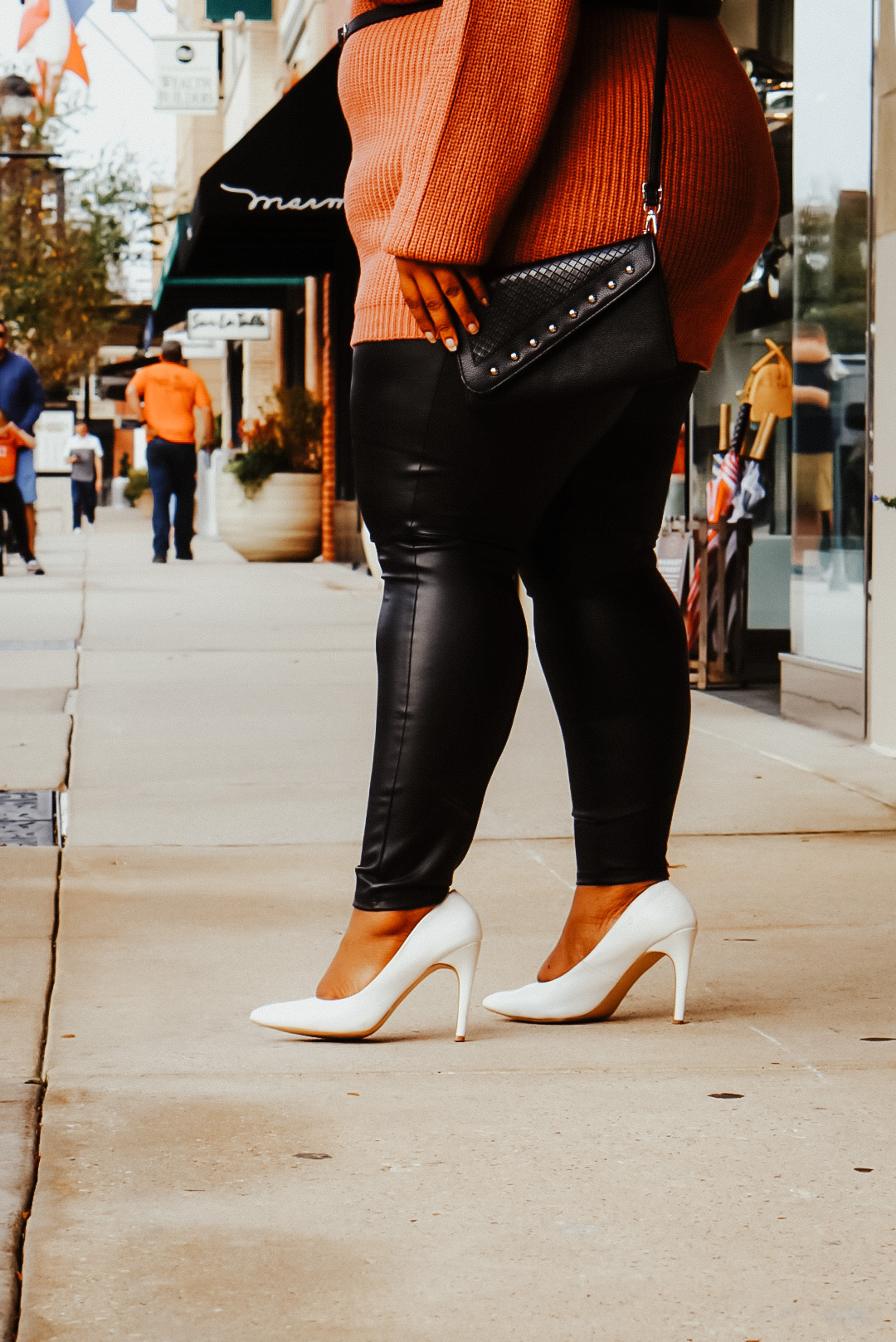 Free shipping on orders over $25 shipped by amazon. Plus Size Outfits | Faux Leather Pants - From Head To Curve
