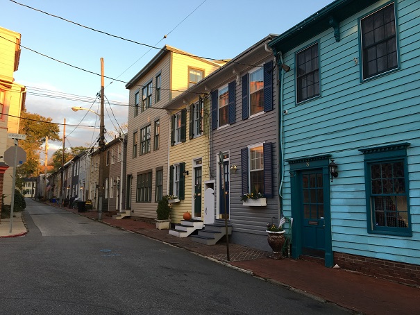 Our street of cute houses.